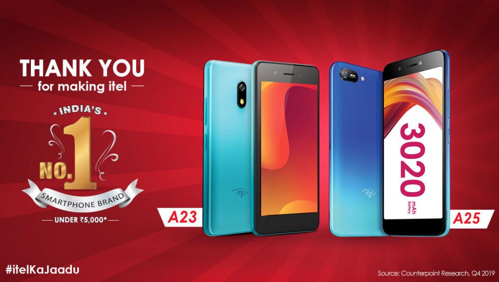 itel – India’s No.1 brand for best mobile under 5000