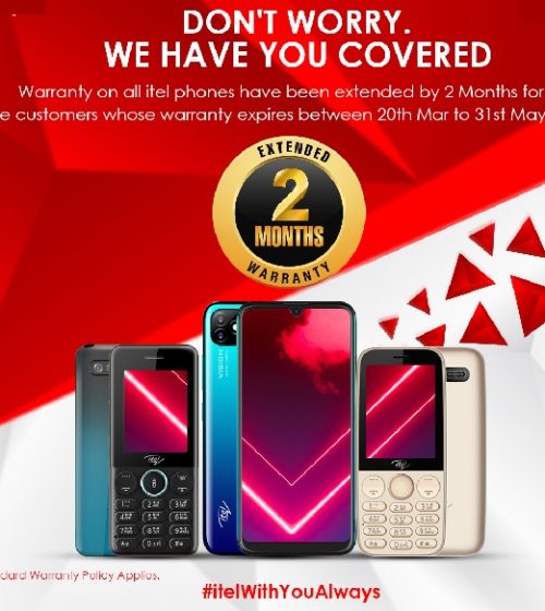 itel mobile extends the warranty period for its customers by two months owing to Covid-19 lockdown