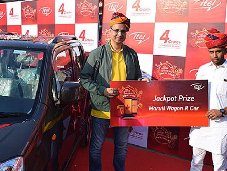 itel announces Mr. Jaswant Singh from Bikaner, Rajasthan as the Jackpot Prize Winner of a Brand New Maruti Car towards Mega Festive Bonanza Offer